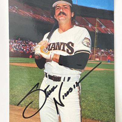 SF Giants Steve Nicosia signed photo