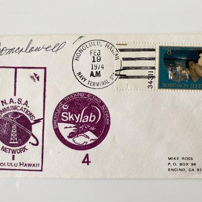 NASA Skylab 4 Signed 1974 First Day Cover signed by J. Mcdowell Nasa Station Director for Skylab4