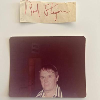 Rod Steiger original signature 