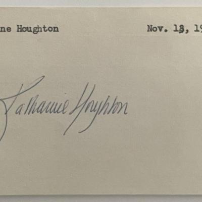 Katharine Houghton original signature