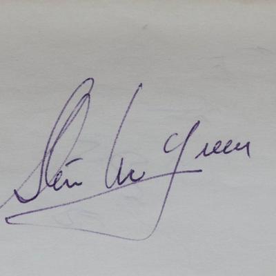 Steve McQueen signed slip