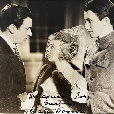 The Shopworn Angel Walter Pidgeon signed photo