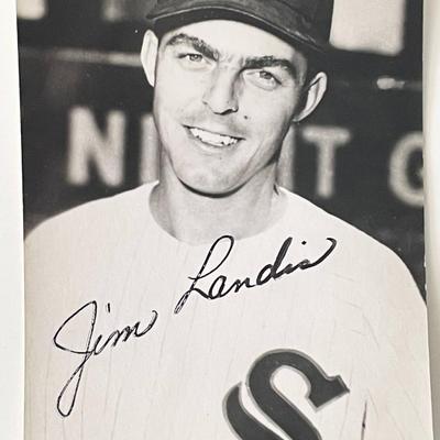 Chicago White Sox Jim Landis signed photo