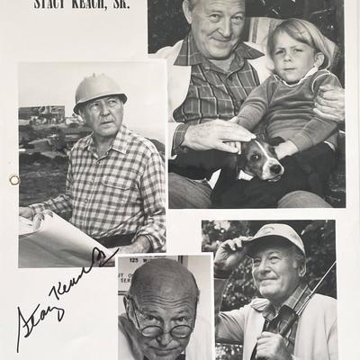 Mike Hammer Stacy Keach Sr. signed photo collage