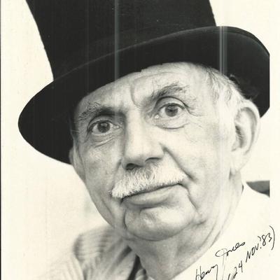 Henry Jones Signed Photo