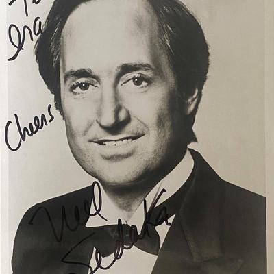 Pop singer Neil Sedaka signed photo