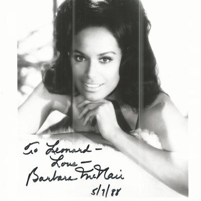 Barbara McNair Signed Photo