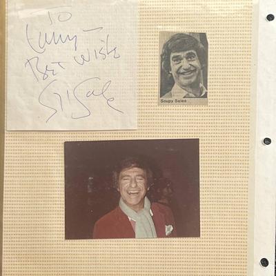 Soupy Sales signed photo album page 