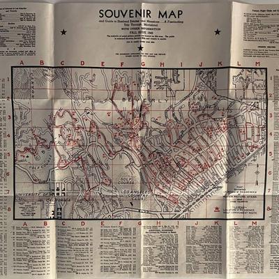 Souvenir Map guide to Starland Estates