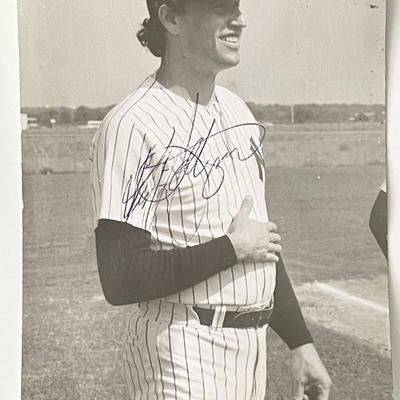 NY Yankees Ken Holtzman signed photo