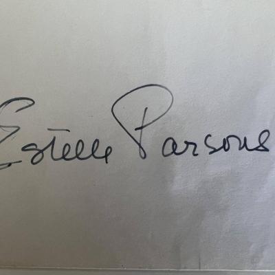 Estelle Parsons original signature