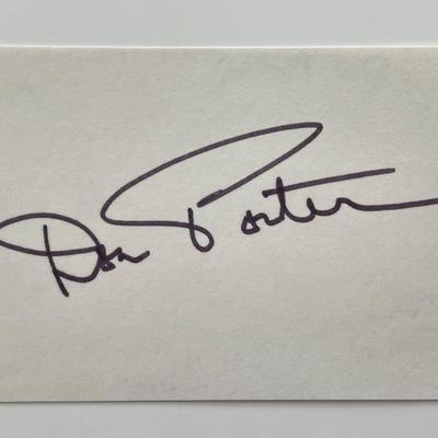 Gidget Don Porter original signature cut