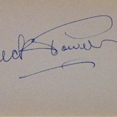 Dick Powell signature slip