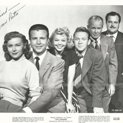 Cry Danger Jean Porter Signed Photo