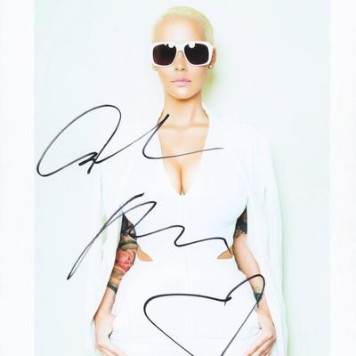 Amber Rose signed photo