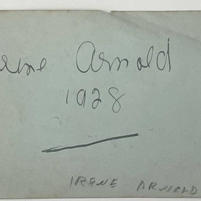 Irene Arnold and Monti Ryan original signatures