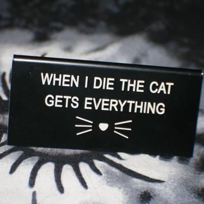 Black Kitty Sign