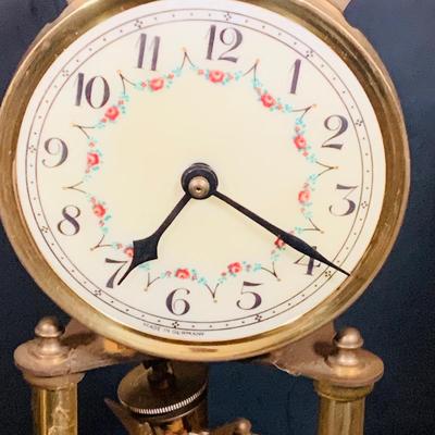 LOT 31: Set of Three (3) Mechanical Glass Dome Anniversary Clocks Featuring John Wanamaker, Forestville German Made Clock and a Smaller...