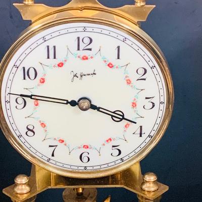 LOT 31: Set of Three (3) Mechanical Glass Dome Anniversary Clocks Featuring John Wanamaker, Forestville German Made Clock and a Smaller...