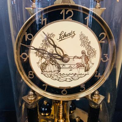LOT 32: Set of Two (2) Vintage Mechanical German Made Anniversary Clocks by Schatz