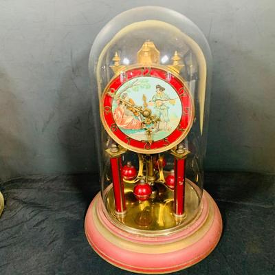 LOT 32: Set of Two (2) Vintage Mechanical German Made Anniversary Clocks by Schatz