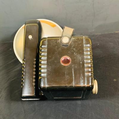 LOT 34: Mid Century Photography Collection Featuring a Ansco Cadet II Camera, Flash and Case; a Kodak Brownie Hawkeye Camera Flash Model...