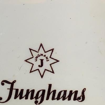 LOT 36: Vintage Junghans Porcelain Art Deck Kitchen Wall Clock with Egg Timer