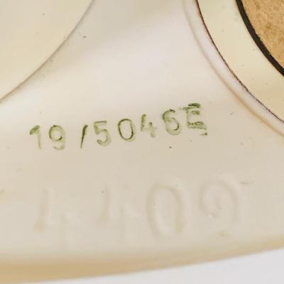 LOT 36: Vintage Junghans Porcelain Art Deck Kitchen Wall Clock with Egg Timer