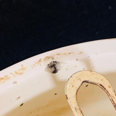 LOT 36: Vintage Junghans Porcelain Art Deck Kitchen Wall Clock with Egg Timer