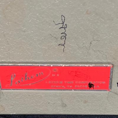 LOT 37: Vintage Latham Manual Punch Time Clock Model 2121 and Telechron Electric Alarm Clock Model 711