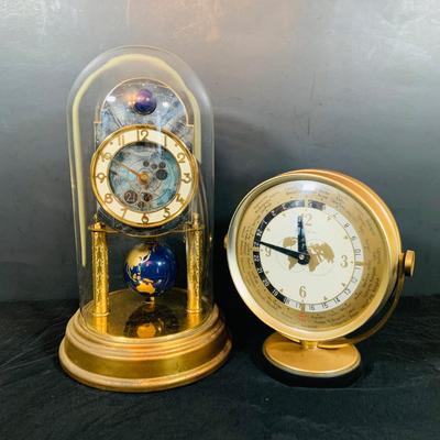 LOT 38: Vintage Kaiser Universe 400-Day Clock and Rhythm Around the World Clock Made In Japan