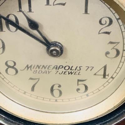 LOT 39: Nautical Ship’s Wheel Style Clock and Barometers
