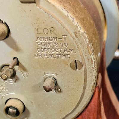 LOT 39: Nautical Ship’s Wheel Style Clock and Barometers