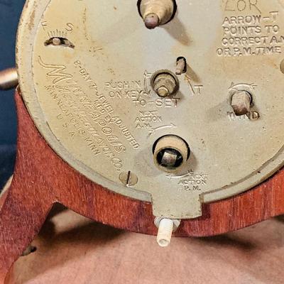 LOT 39: Nautical Ship’s Wheel Style Clock and Barometers