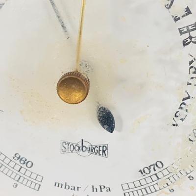 LOT 39: Nautical Ship’s Wheel Style Clock and Barometers