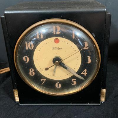 LOT 42: Collection of Three(3) Electric Alarm Clocks by Seth Thomas and Telecron