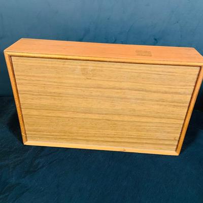 LOT 43: Collection of Wood Mounted Clock, Barometer and Thermometers Including Junghans Battery Desk Clock, Airguide Barometer, and More