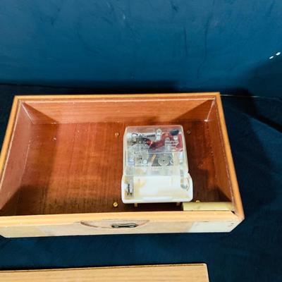 LOT 43: Collection of Wood Mounted Clock, Barometer and Thermometers Including Junghans Battery Desk Clock, Airguide Barometer, and More