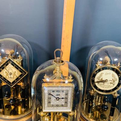 LOT 45: Vintage Collection of Three (3) Mechanical Anniversary Clocks by Schatz