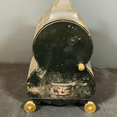 LOT 48: Vintage Floral Mechanical 400 Day Clock Collection by Schatz and More Including a Floral Sainte-Helene Thermometer