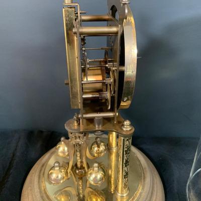 LOT 48: Vintage Floral Mechanical 400 Day Clock Collection by Schatz and More Including a Floral Sainte-Helene Thermometer