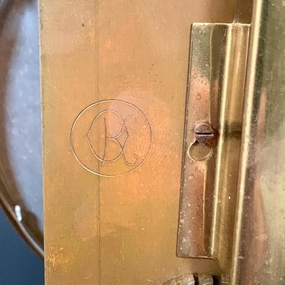 LOT 48: Vintage Floral Mechanical 400 Day Clock Collection by Schatz and More Including a Floral Sainte-Helene Thermometer