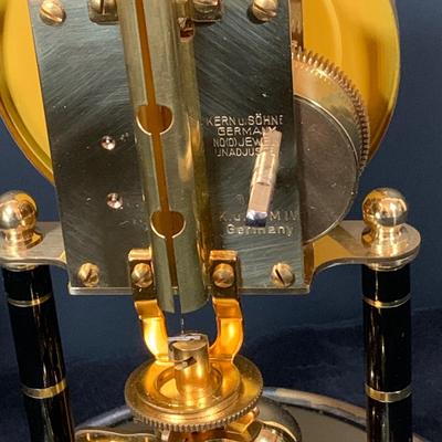 LOT 48: Vintage Floral Mechanical 400 Day Clock Collection by Schatz and More Including a Floral Sainte-Helene Thermometer