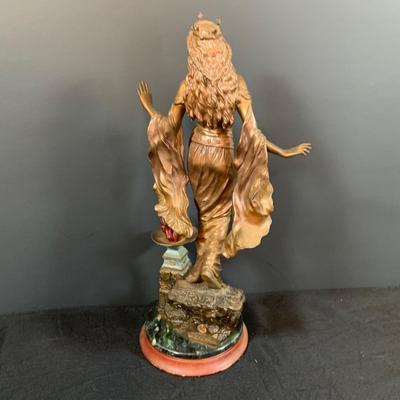 LOT50: Franklin Mint - Queen Guinevere Limited Edition Bronze by Emily Kaufman Numbered but No COA