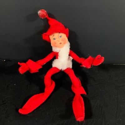 LOT 52 Adorable Collection of Annalee Holiday Dolls Including Santa 2001, Dog 2001, Elf 2003 and Angel 2003