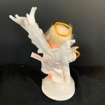 LOT 52 Adorable Collection of Annalee Holiday Dolls Including Santa 2001, Dog 2001, Elf 2003 and Angel 2003