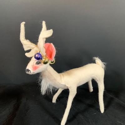 LOT:54: Annalee Holiday Doll Collection Featuring a Sponsor Store Exclusive White Reindeer, a 2003 White Elf, and Snow Ball Kids