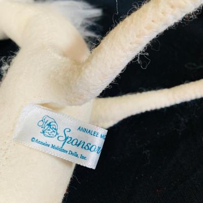 LOT:54: Annalee Holiday Doll Collection Featuring a Sponsor Store Exclusive White Reindeer, a 2003 White Elf, and Snow Ball Kids