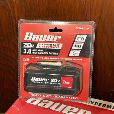 LOT 55: Bauer 3.5 Gallon Cordless Wet / Dry Vacuum with 20v Battery (New in Package)