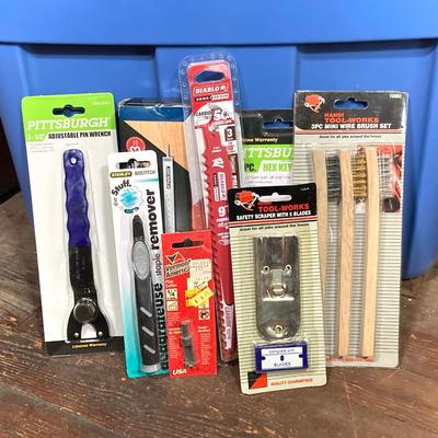 LOT 58: Hyper Tough Tool Bag with Large Collection of New in Package Tools / Supplies and More